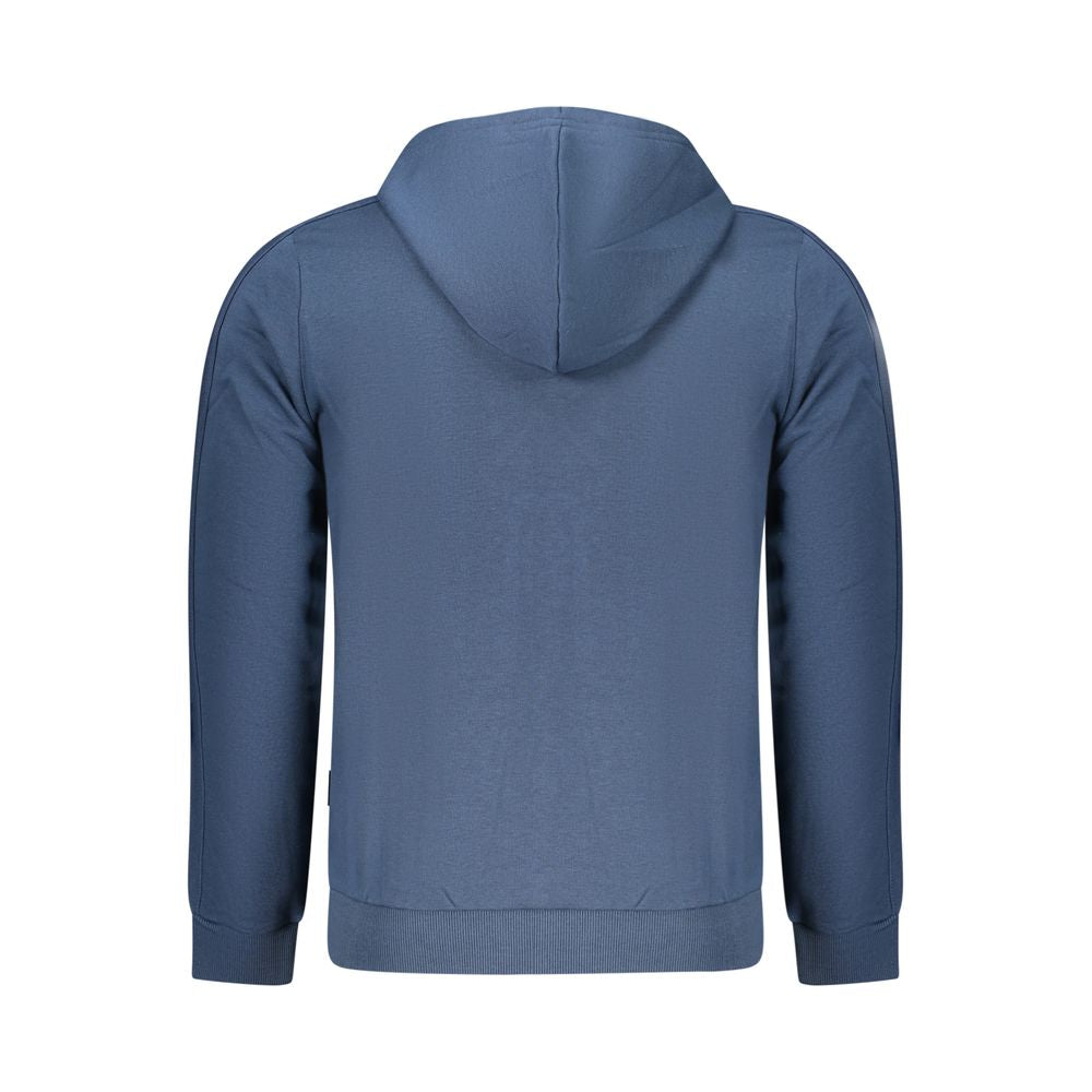 Blue Cotton Men's Hoodie