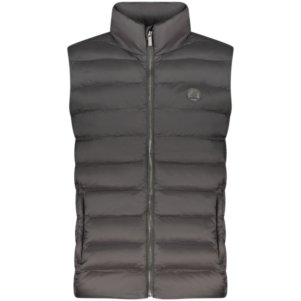 Black Polyester Men's Jacket