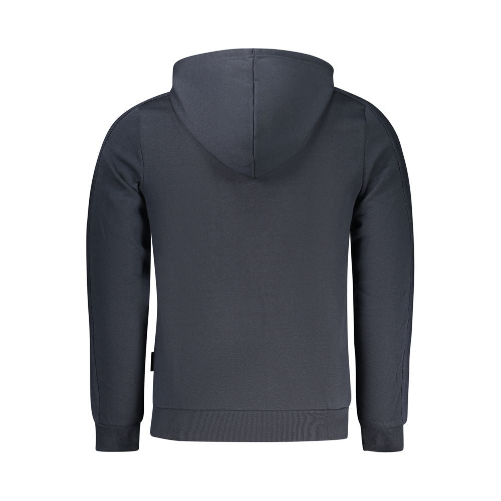 Blue Cotton Men's Hoodie