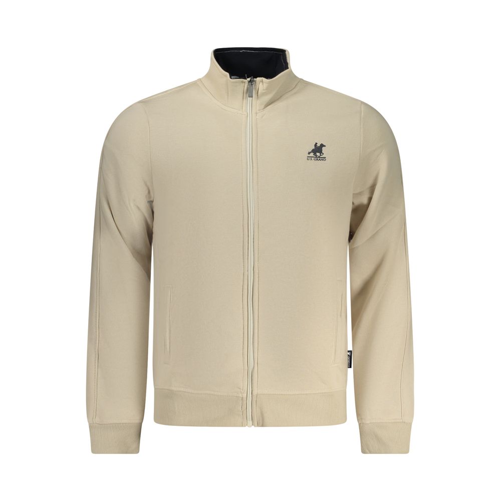 Beige Cotton Men's Sweatshirt