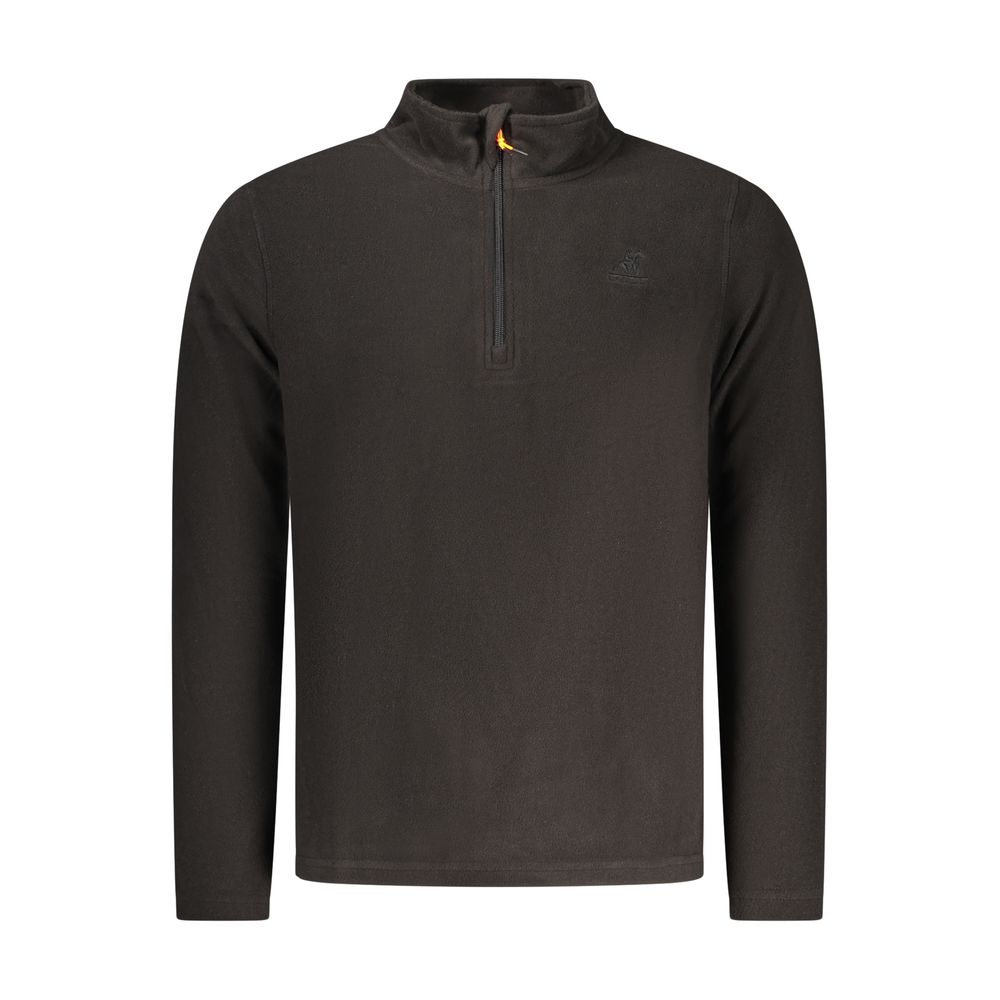 Black Polyester Men's Sweatshirt
