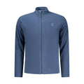 Blue Polyester Men Sweatshirt
