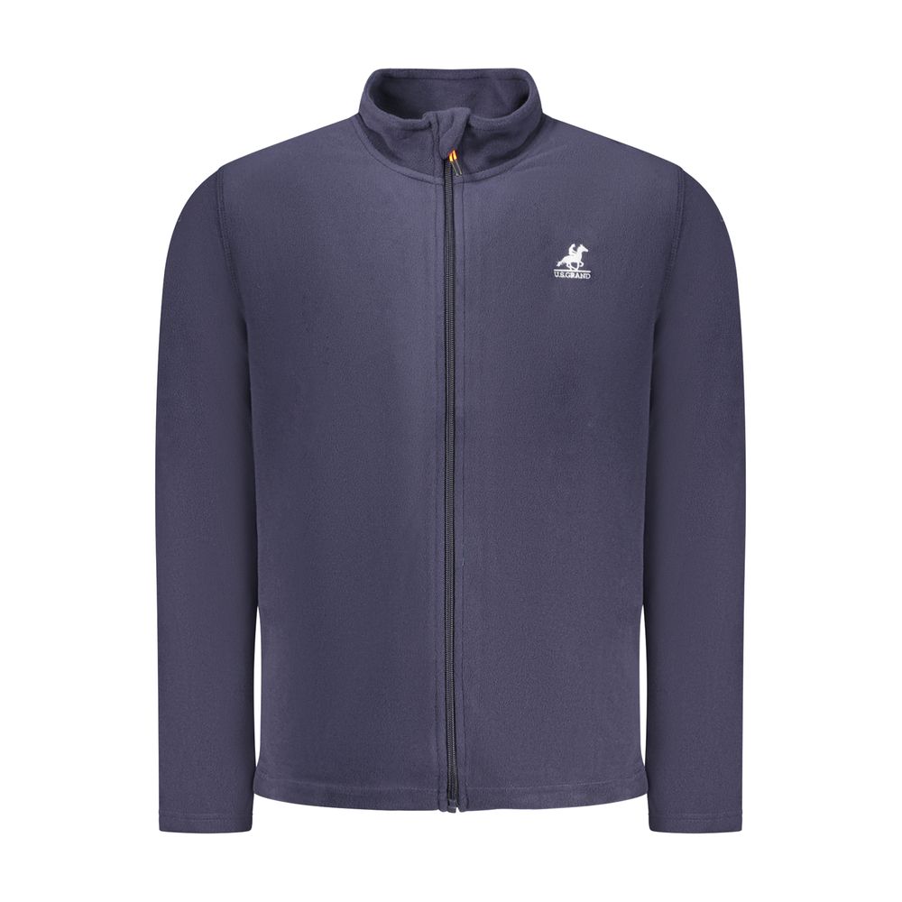 "Blu Polyester Men's Sweatshirt"