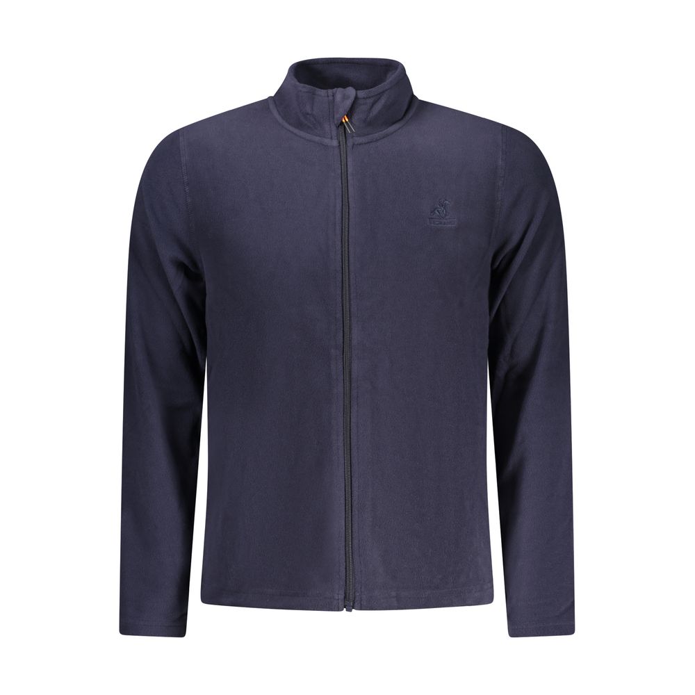 Blue Polyester Men Sweatshirt