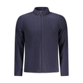 Blue Polyester Men Sweatshirt