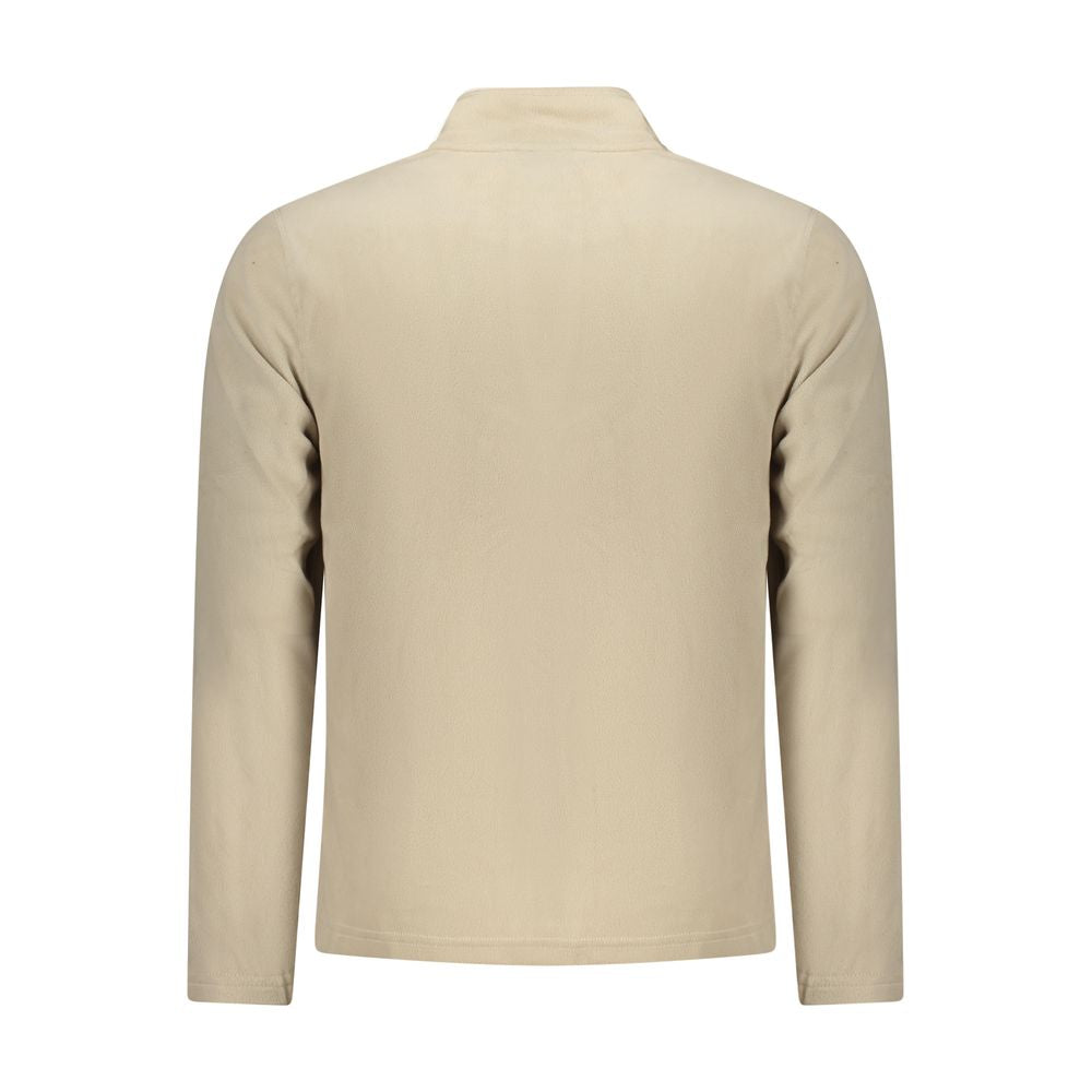 Beige Polyester Mens Sweatshirt