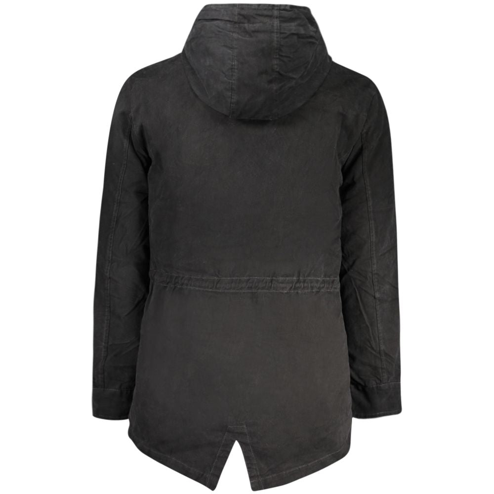 Nero Polyester Men's Parka Jacket