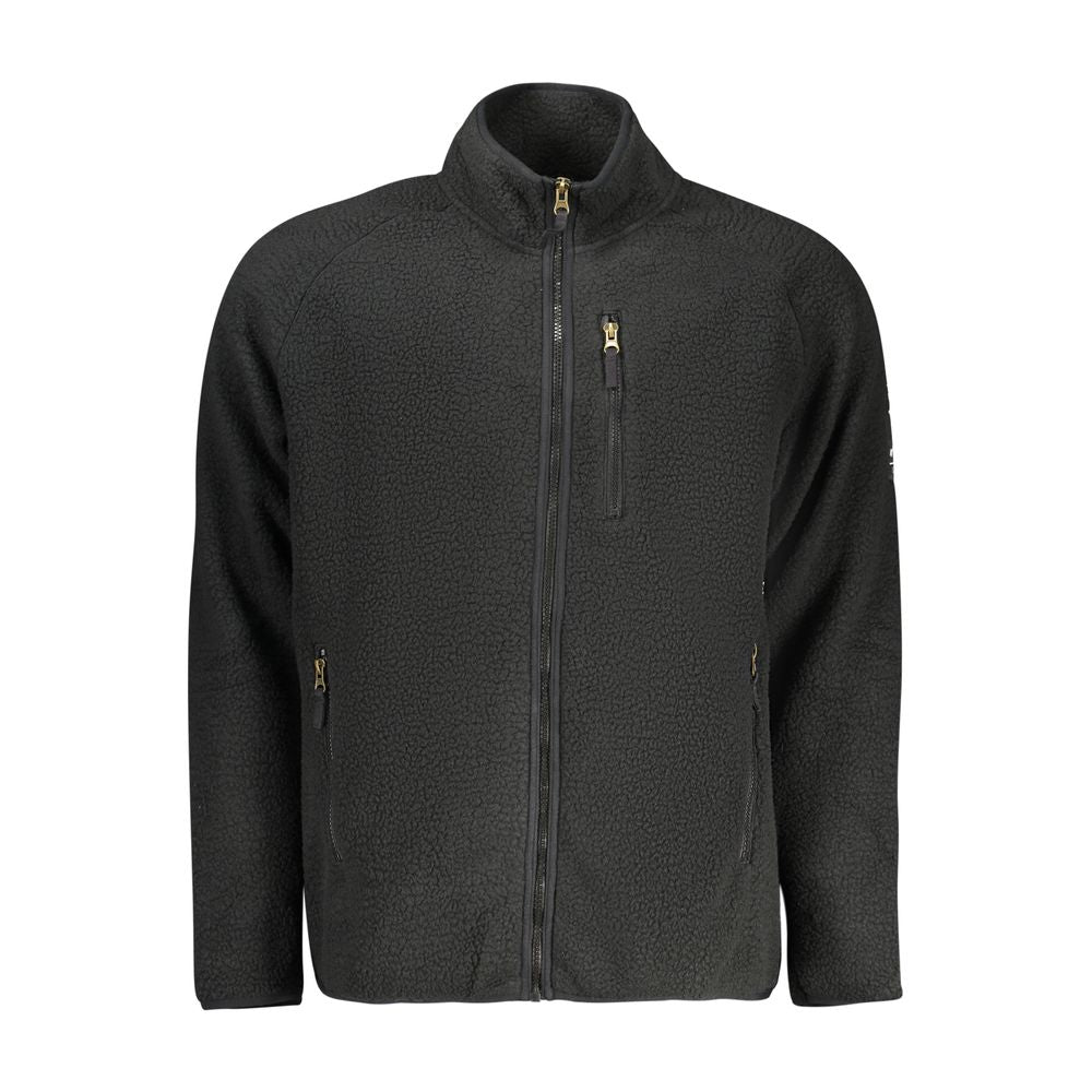 Black Polyester Men's Sweatshirt