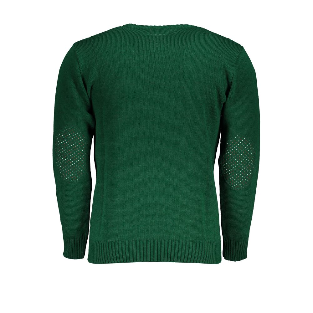 Verde Acrylic Men Sweater