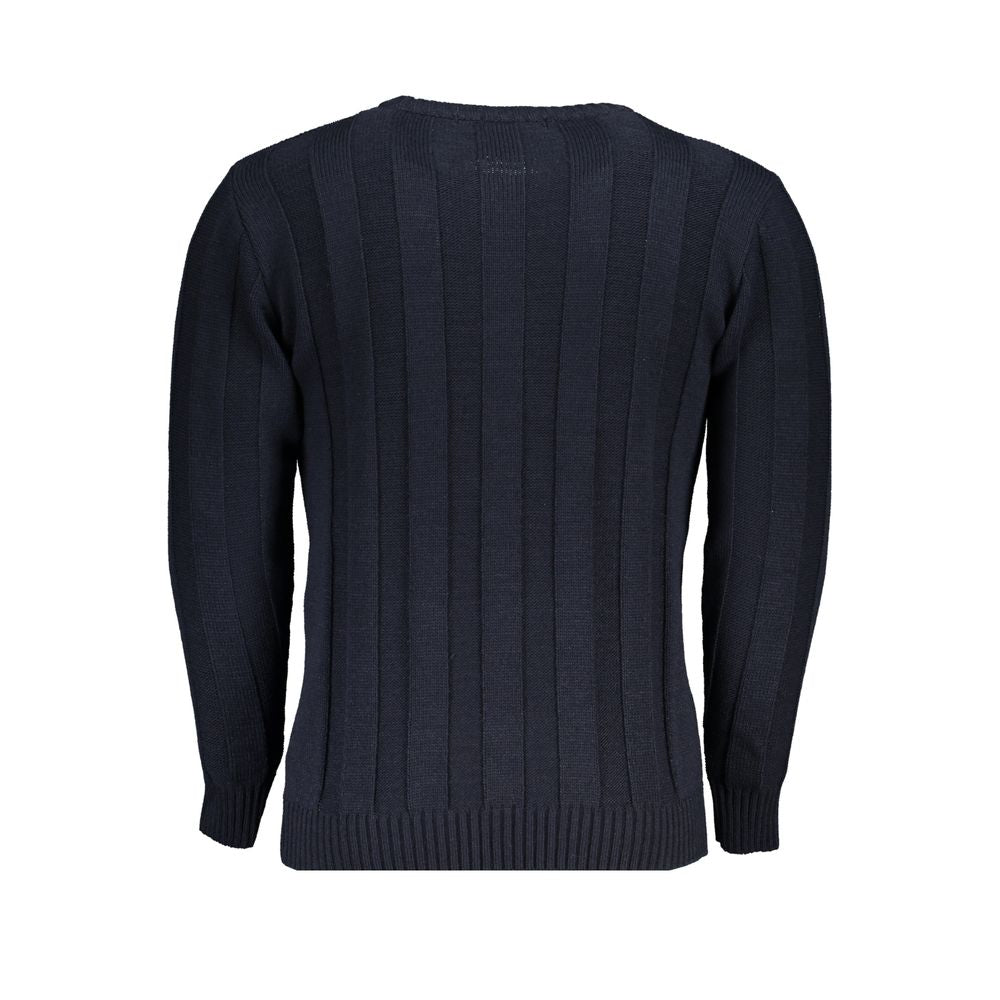 Blu Acrylic Men Sweater
