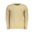 Beige Acrylic Men's Sweater