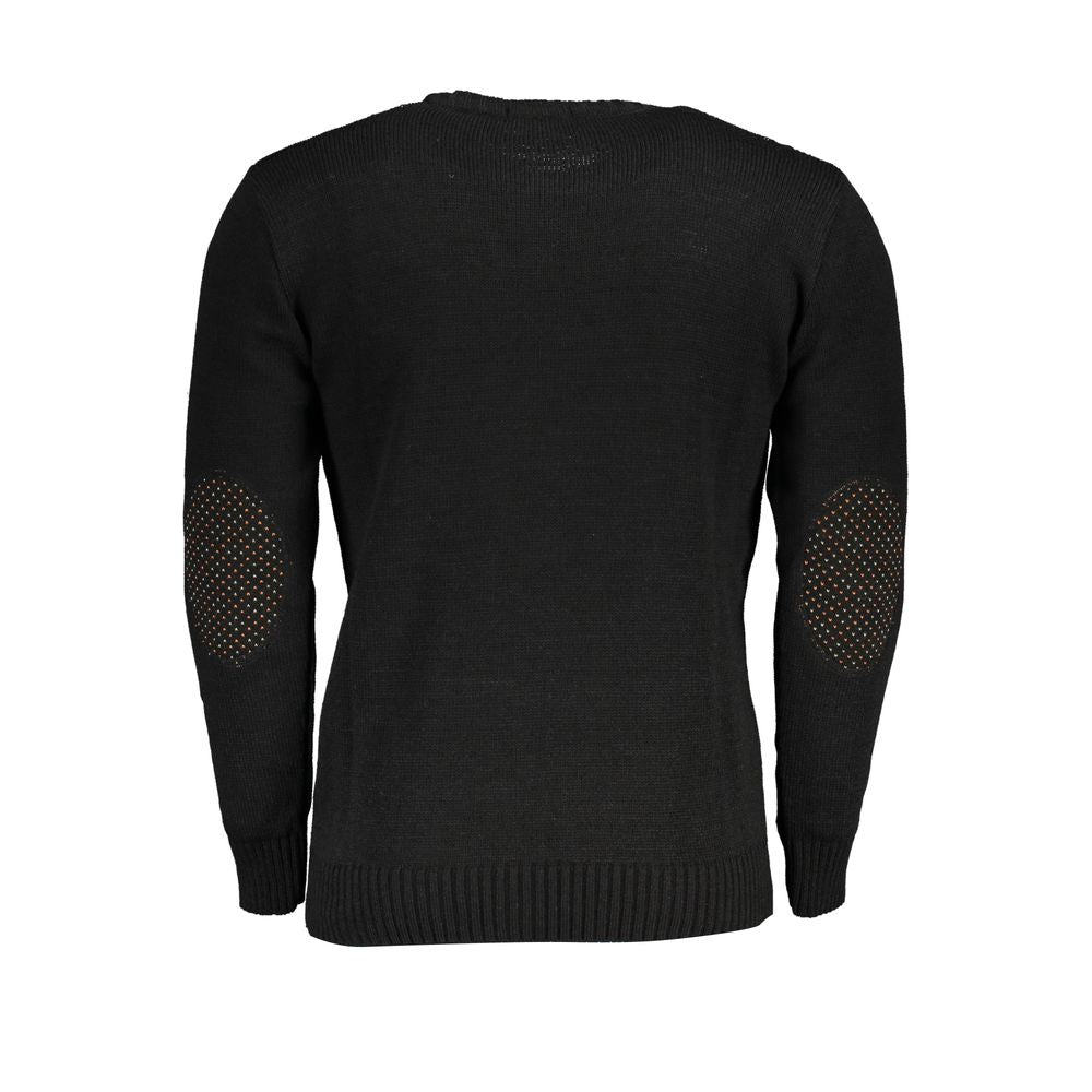 Black Acrylic Men Sweater