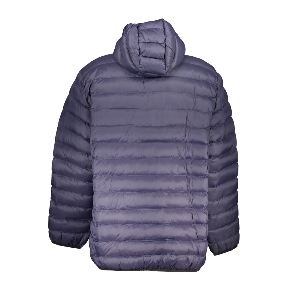 Blue Polyester Men's Jacket