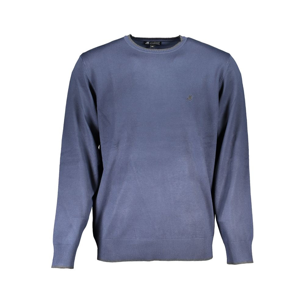 Blu Viscosa Uomo Maglia