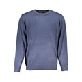 Blu Viscosa Uomo Maglia