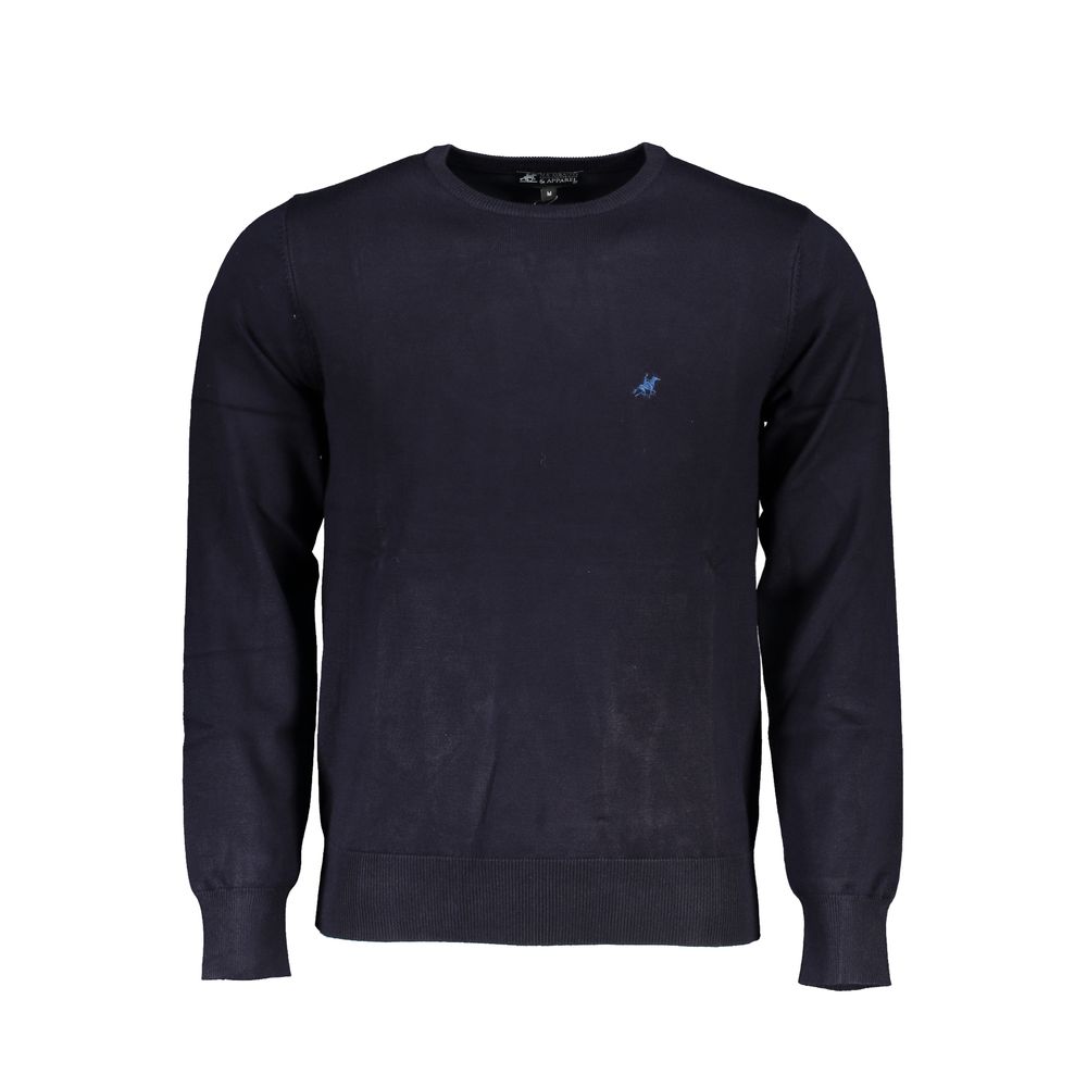 Blue Viscose Men's Sweater