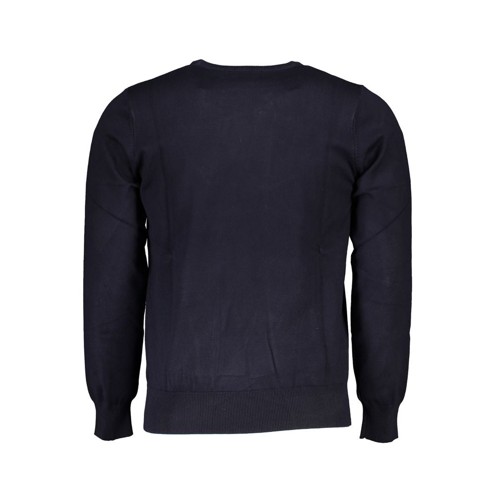 Blue Viscose Men's Sweater