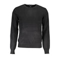 Black Viscosa Mens Sweater