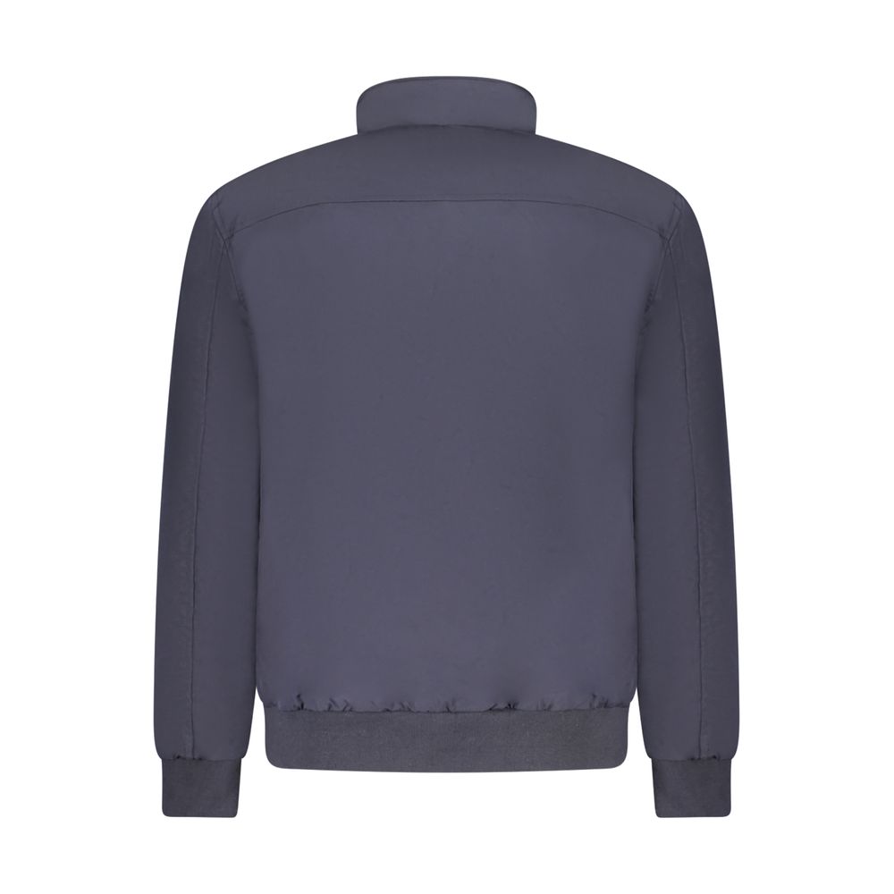 Blu Polyester Men's Jacket