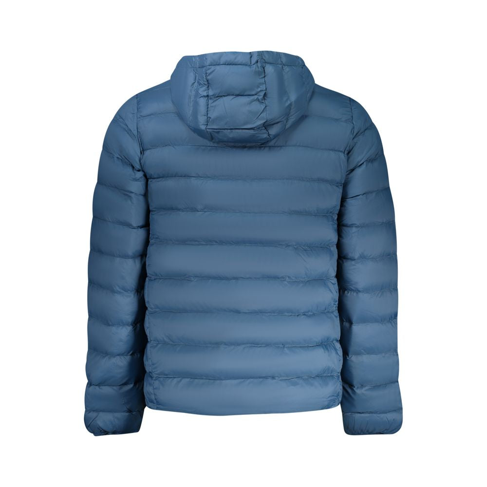 Blue Polyester Men's Jacket