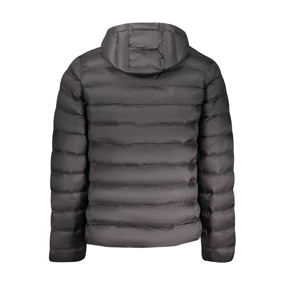Black Polyester Men's Jacket