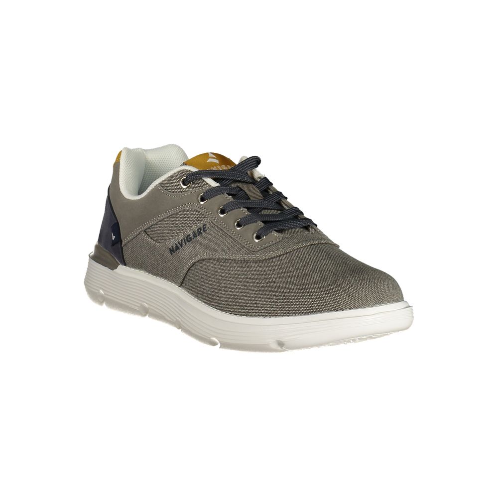 Grigio Poliestere Men Sneaker