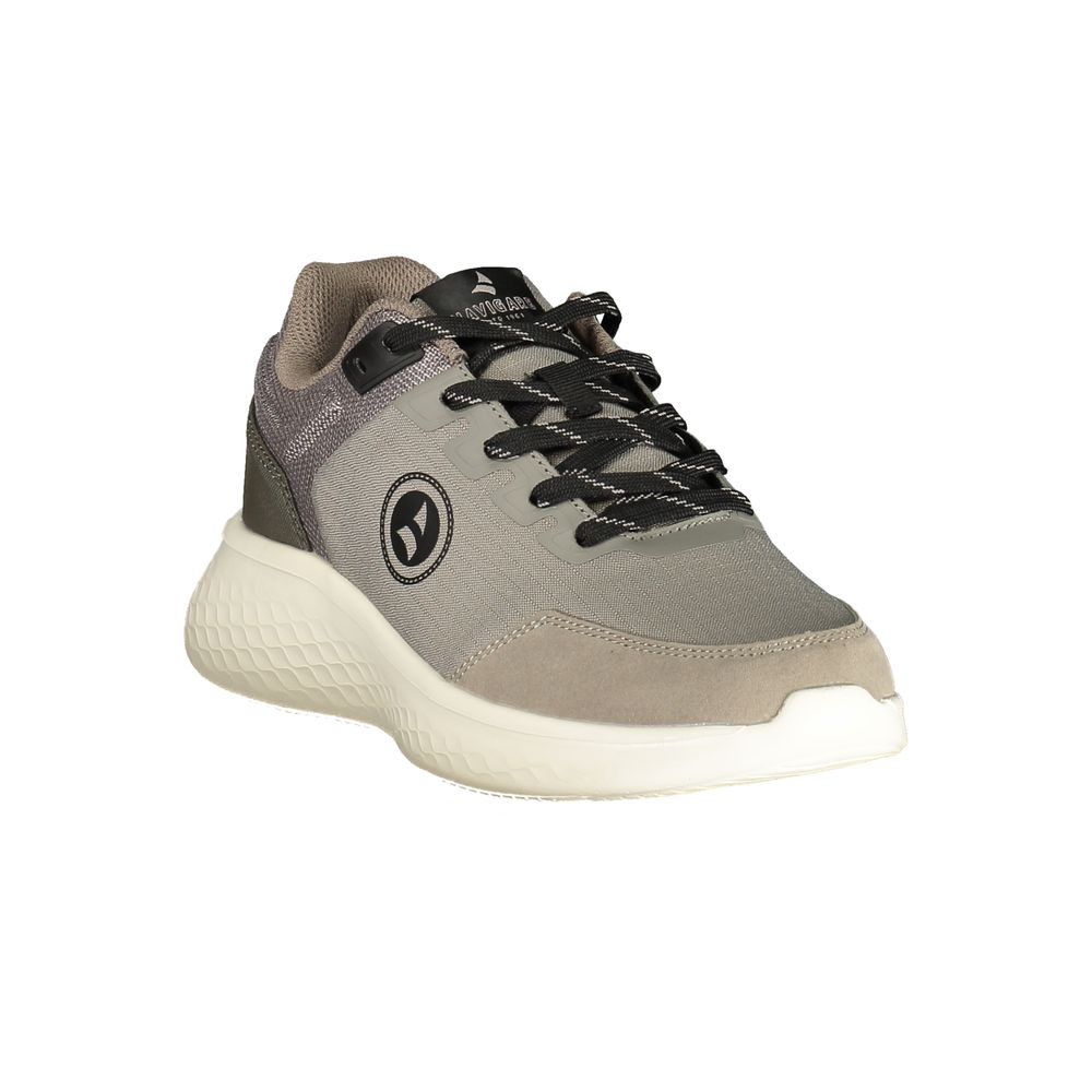 Grigio Poliestere Men Sneaker