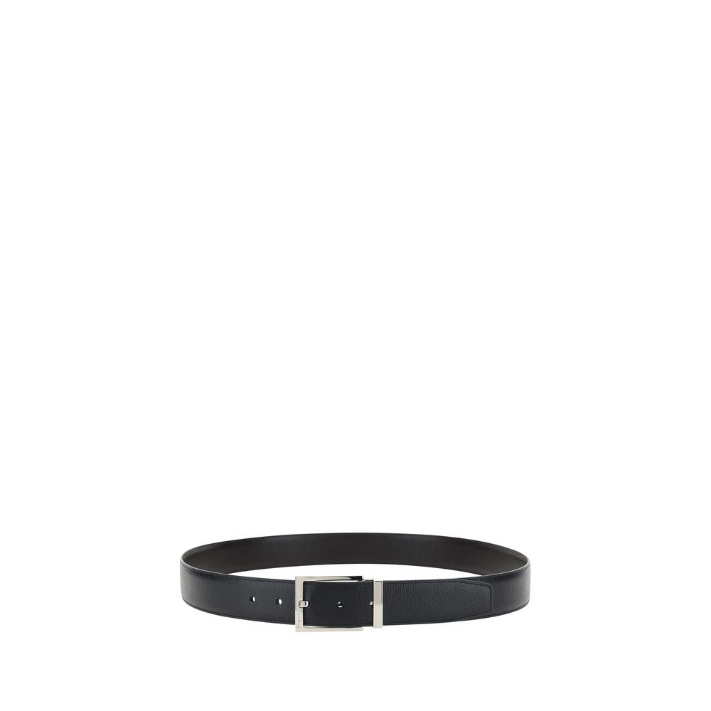Black Calf Leather Bos Taurus Belt