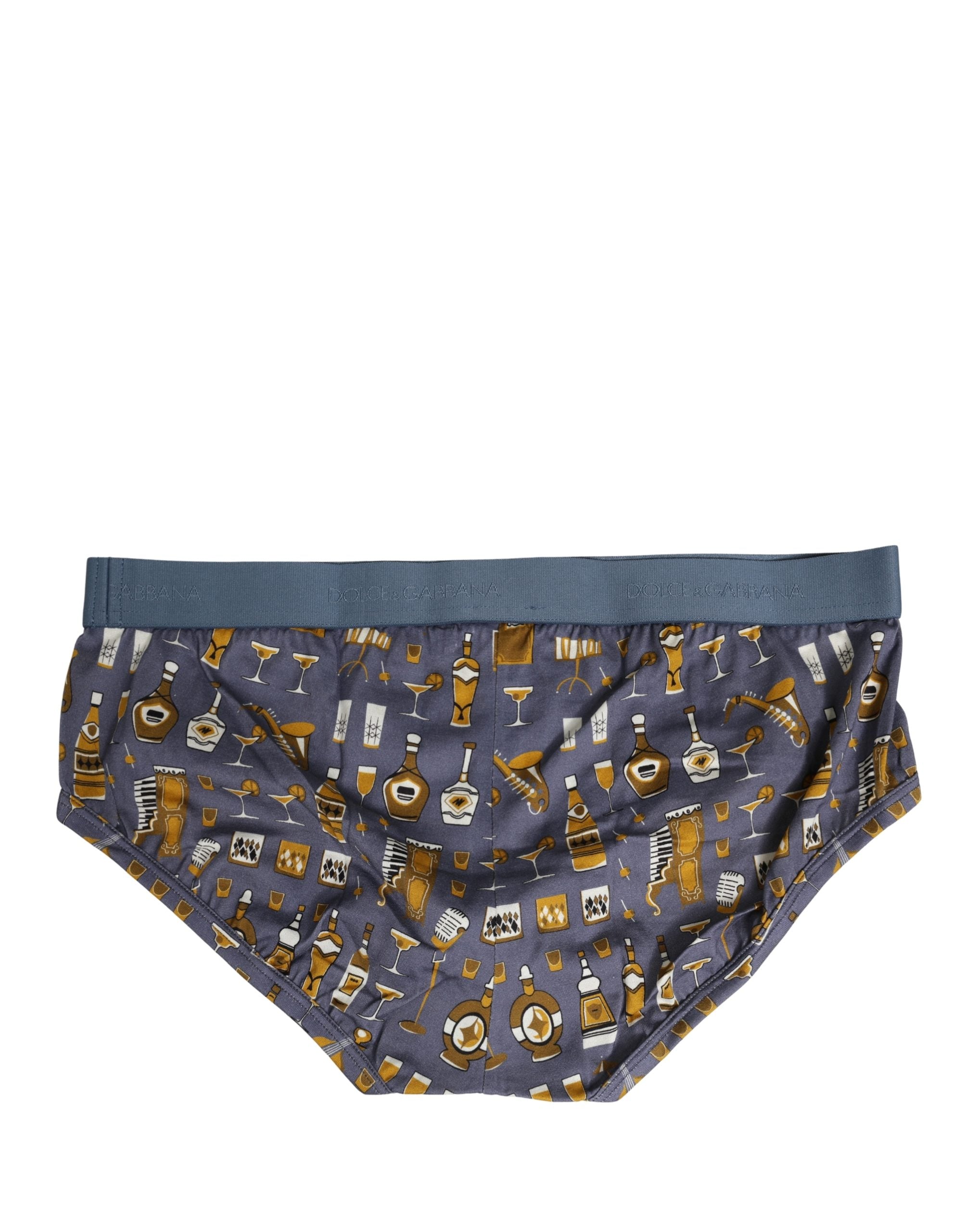 Gray Jazz Cocktail Men Brando Brief Underwear