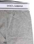 Gray Logo Waistband Cotton Men Boxer Underwear