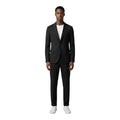 Black Cotton Two-Piece Suit