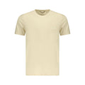Beige Cotton Men T-Shirt