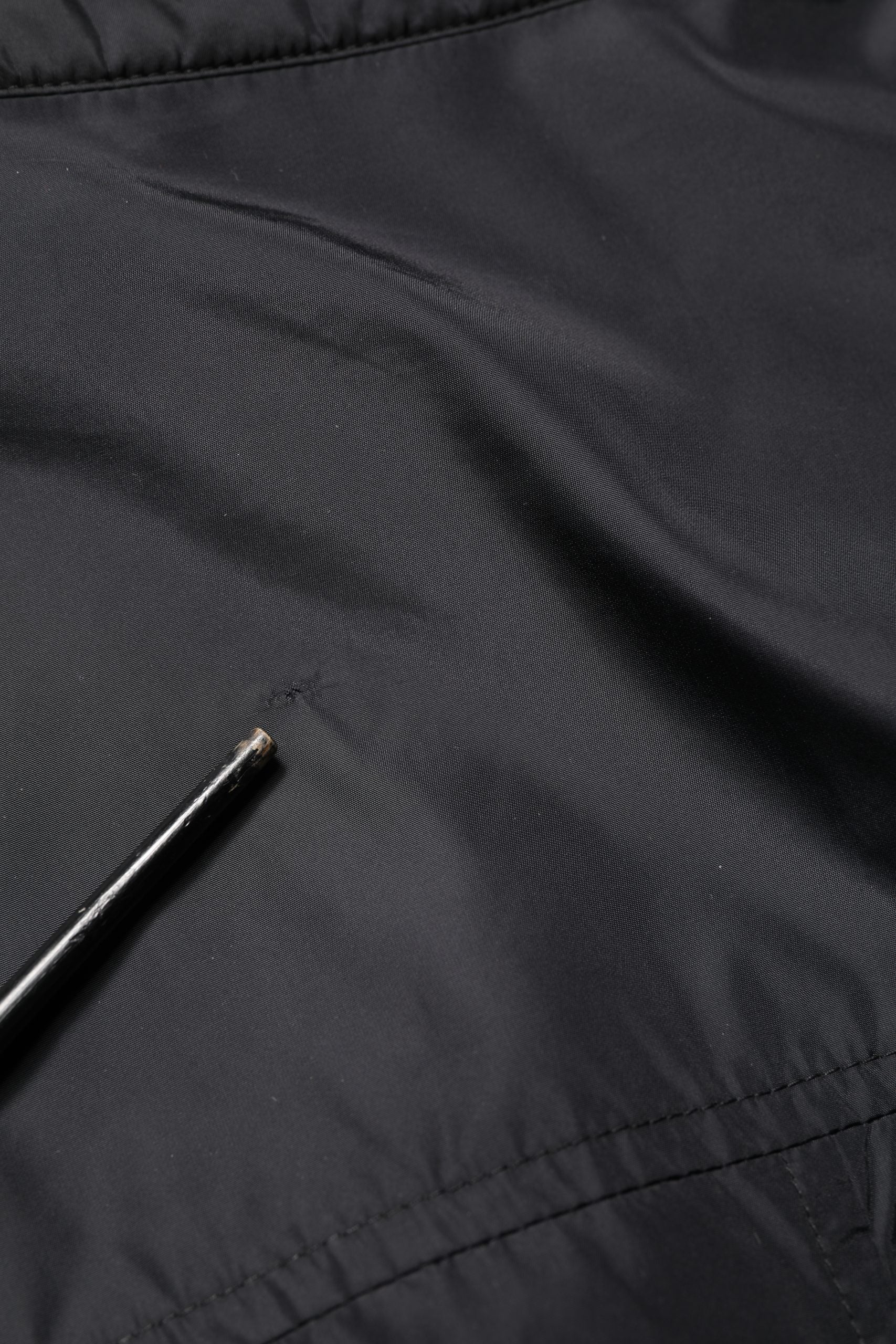 Black Logo Plaque Long Sleeves Shirt Jacket