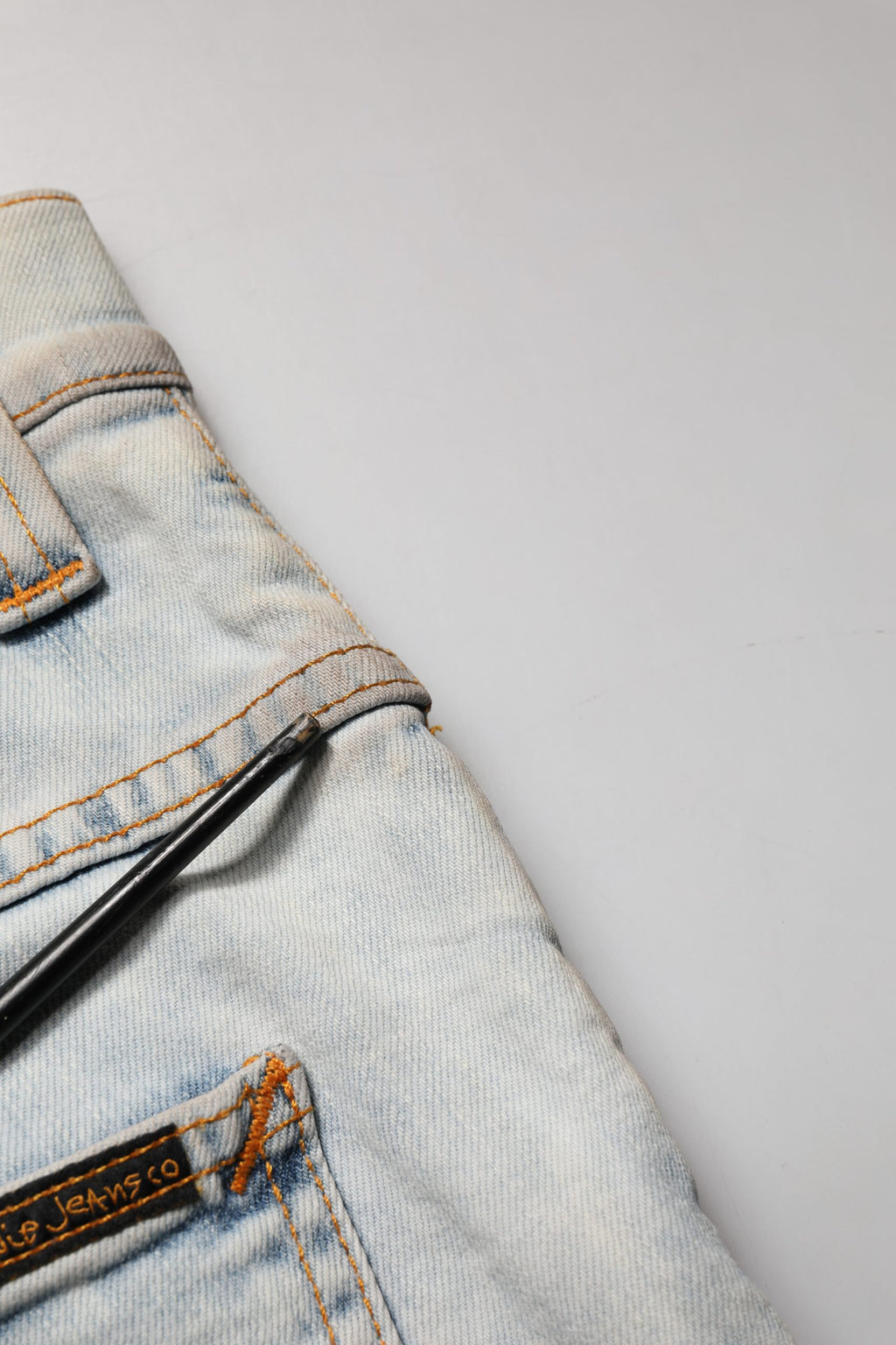 Light Blue Cotton Stretch Skinny Fit Men Denim Trouser JEANS