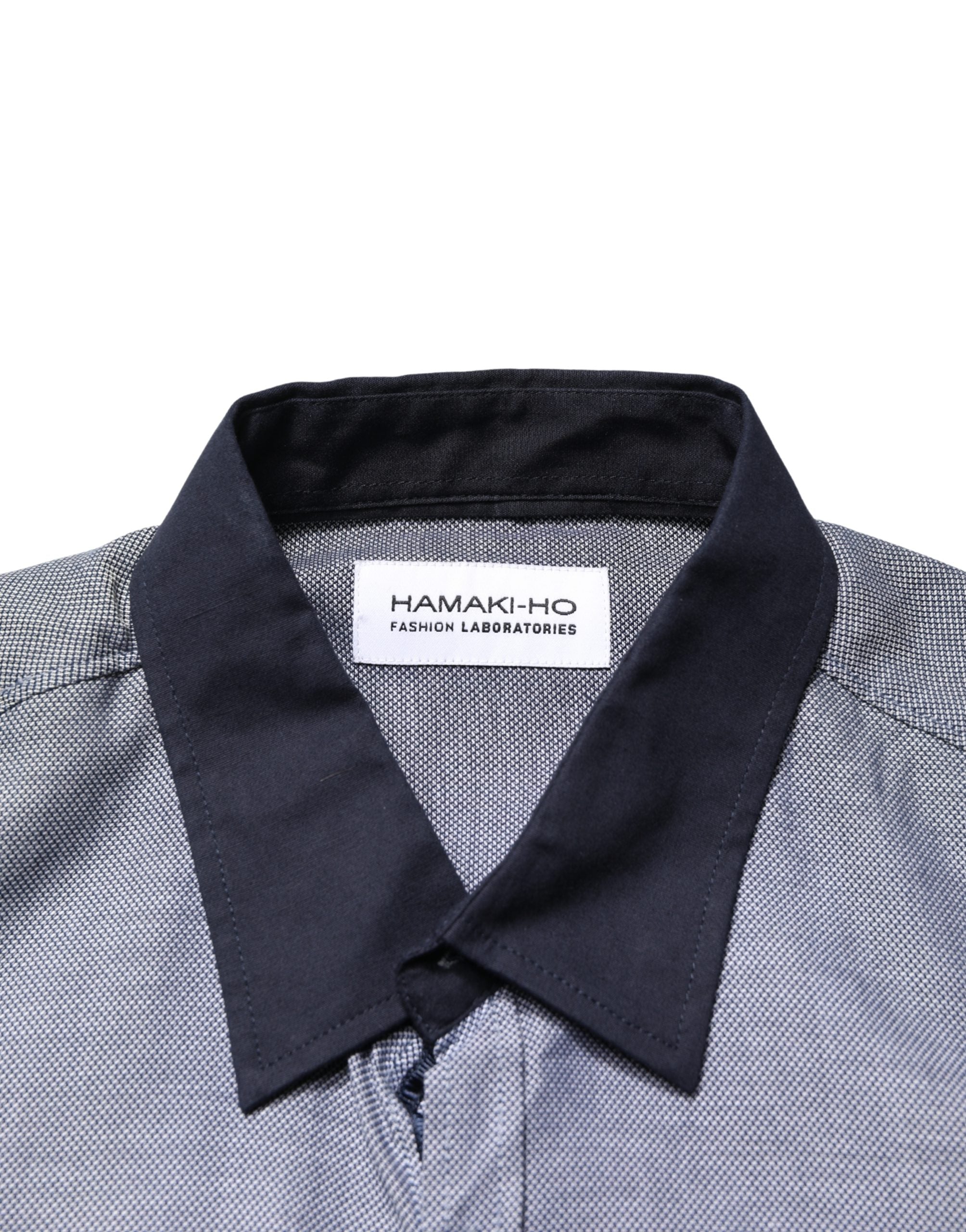 Dark Blue Cotton Long Sleeves Collared Dress Formal Shirt