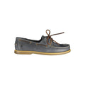 Blue Leather Men Classic Shoe