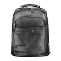 Black Leather Men's Backpack