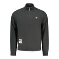 Black Cotton Men Sweatshirt