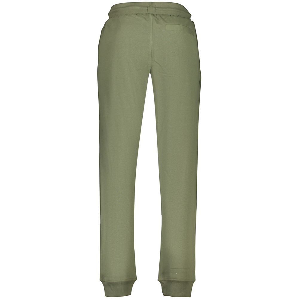 Green Cotton Menswear Trouser