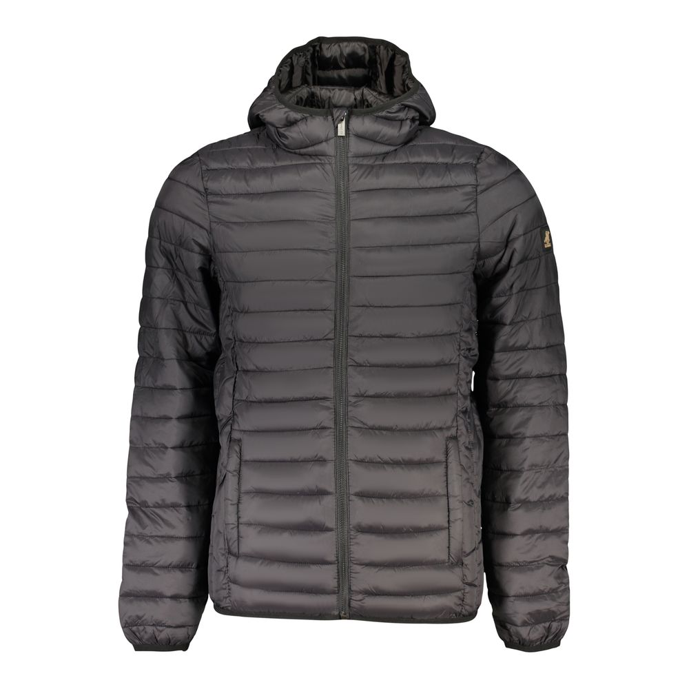 Black Polyester Men's Jacket