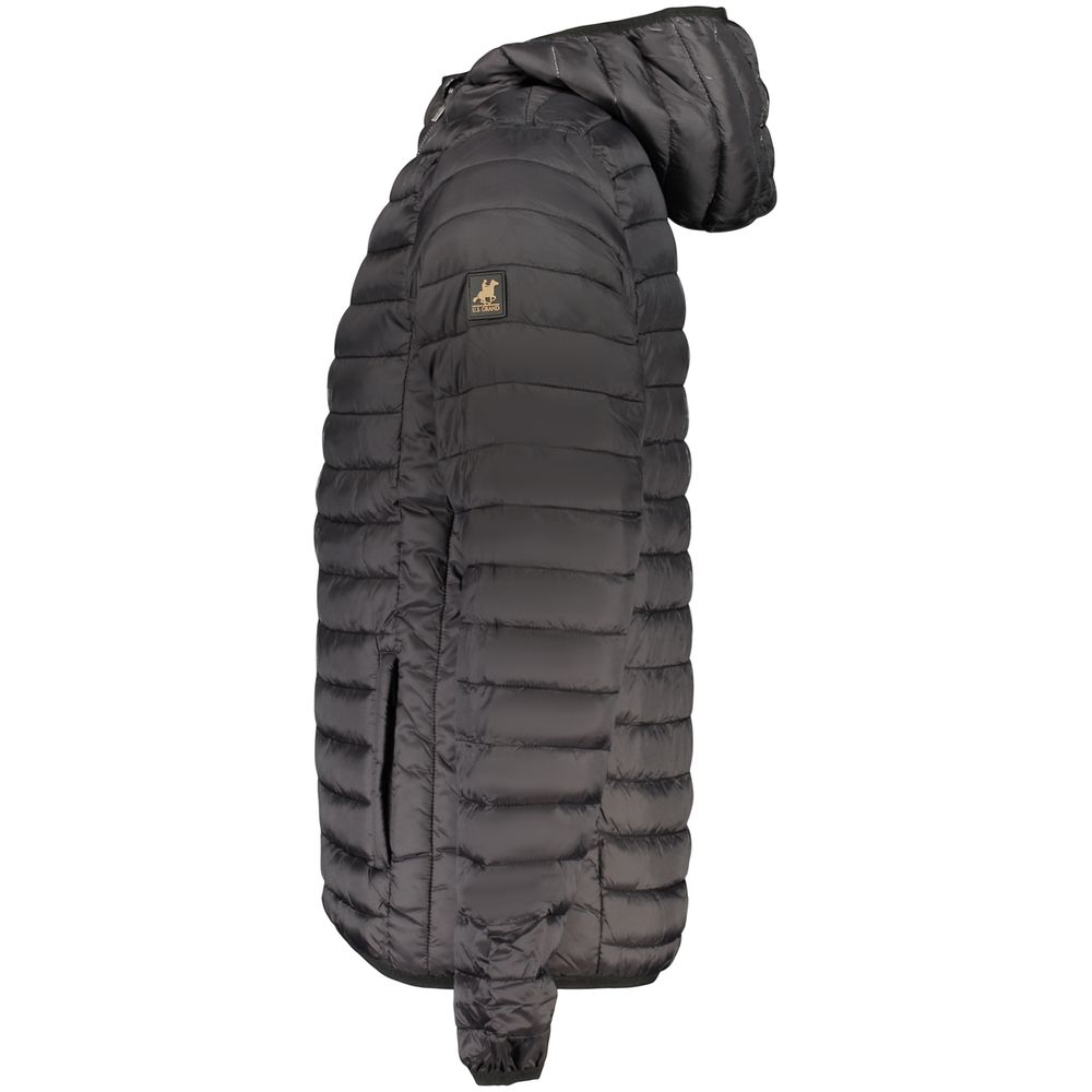 Black Polyester Men's Jacket