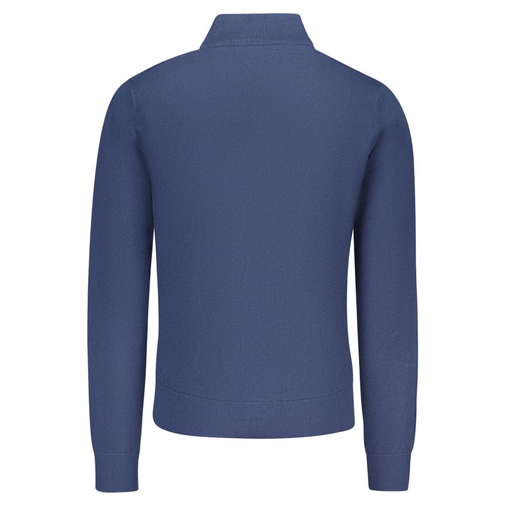Blue Cotton Men's Sweater