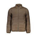 Brown Polyester Men's Jacket