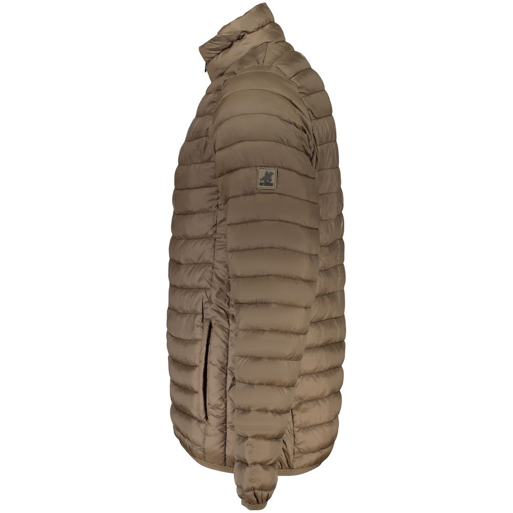 Brown Polyester Men's Jacket