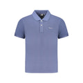 Blue Organic Cotton Men Polo