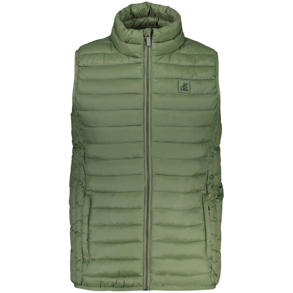 Blue Polyester Men's Vest