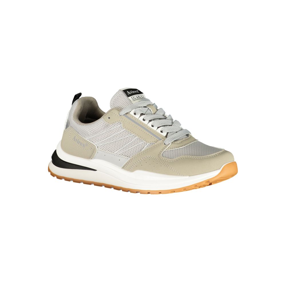 Gray Polyester Men's Sneaker