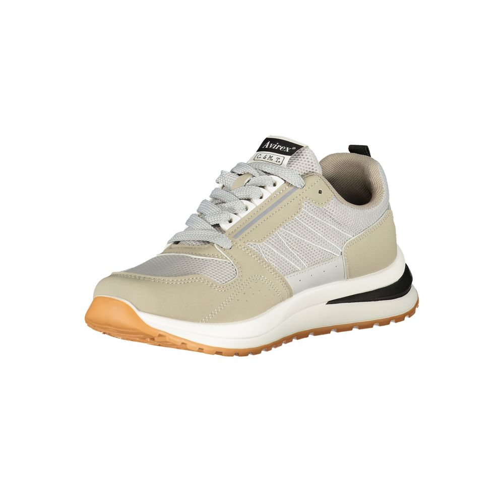 Gray Polyester Men's Sneaker