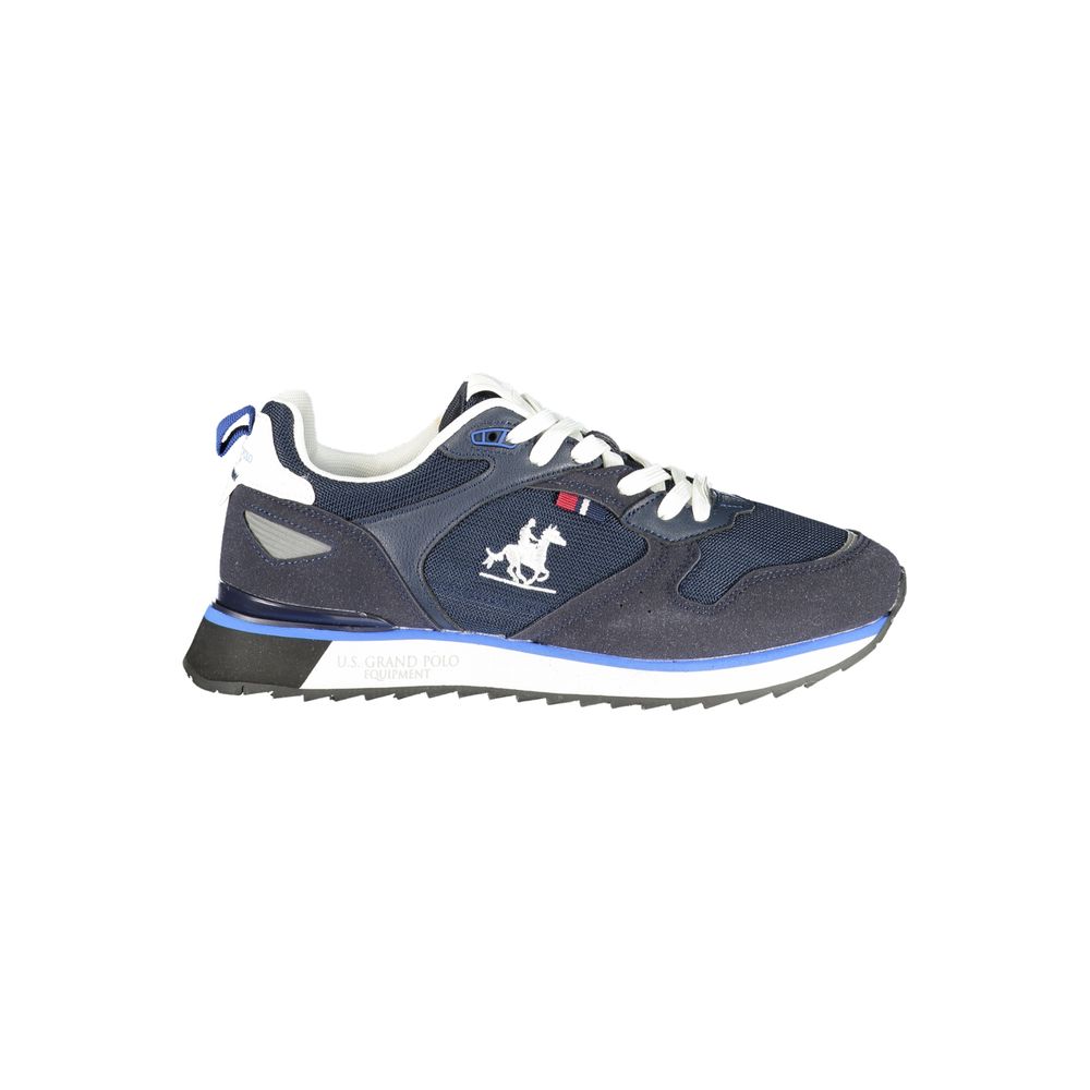 Blue Polyurethane Men's Sneaker