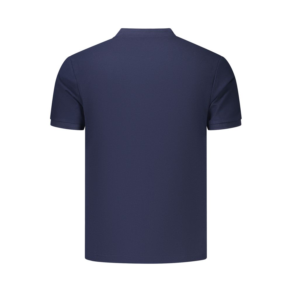 Blue Cotton Men's Polo